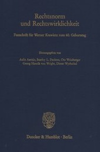 Abbildung von: Rechtsnorm und Rechtswirklichkeit. - fibre