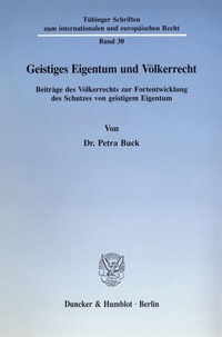 Abbildung von: Geistiges Eigentum und Völkerrecht. - fibre