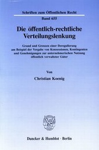Abbildung von: Die öffentlich-rechtliche Verteilungslenkung. - fibre