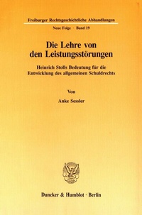 Abbildung von: Die Lehre von den Leistungsstörungen. - Duncker & Humblot
