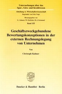Abbildung von: Geschäftszweckgebundene Bewertungskonzeptionen in der externen Rechnungslegung von Unternehmen. - fibre