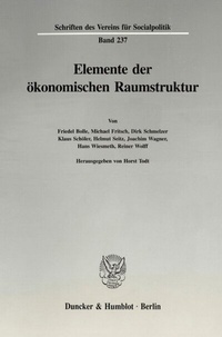 Abbildung von: Elemente der ökonomischen Raumstruktur. - Duncker & Humblot