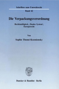 Abbildung von: Die Verpackungsverordnung. - fibre