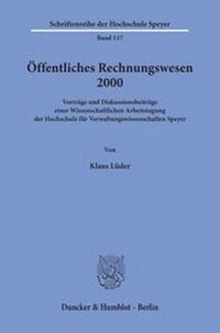 Abbildung von: Öffentliches Rechnungswesen 2000. - fibre