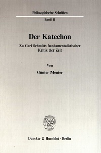 Abbildung von: Der Katechon. - fibre