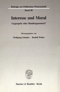 Abbildung von: Interesse und Moral. - fibre
