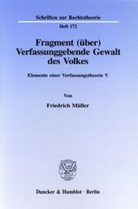 Abbildung von: Fragment (über) Verfassunggebende Gewalt des Volkes. - fibre