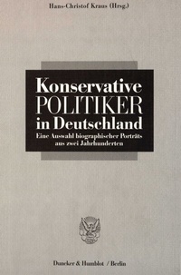 Abbildung von: Konservative Politiker in Deutschland. - Duncker & Humblot
