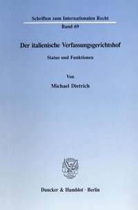 Abbildung von: Der italienische Verfassungsgerichtshof. - fibre