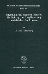 Abbildung von: Effektivität des externen Inkassos. - fibre