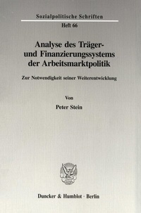 Abbildung von: Analyse des Träger- und Finanzierungssystems der Arbeitsmarktpolitik. - fibre