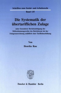 Abbildung von: Die Systematik der übertariflichen Zulage - fibre