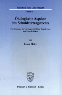 Abbildung von: Ökologische Aspekte des Schuldvertragsrechts. - fibre