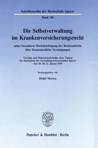 Abbildung von: Die Selbstverwaltung im Krankenversicherungsrecht - fibre