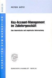 Abbildung von: Key-Account-Management im Zuliefergeschäft. - fibre