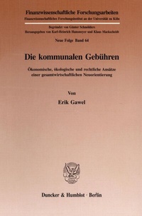 Abbildung von: Die kommunalen Gebühren. - fibre