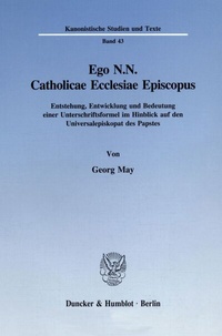 Abbildung von: Ego N.N. Catholicae Ecclesiae Episcopus. - fibre