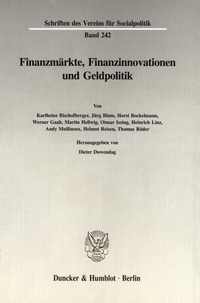 Abbildung von: Finanzmärkte, Finanzinnovationen und Geldpolitik. - Duncker & Humblot