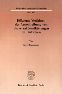 Abbildung von: Effiziente Verfahren der Ausschreibung von Universaldienstleistungen im Postwesen. - fibre