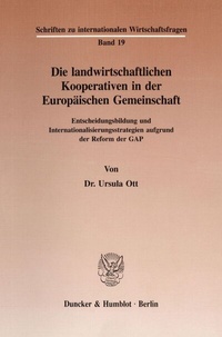 Abbildung von: Die landwirtschaftlichen Kooperativen in der Europäischen Gemeinschaft. - fibre