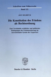 Abbildung von: Die Konstitution des Friedens als Rechtsordnung. - fibre