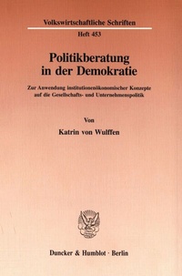 Abbildung von: Politikberatung in der Demokratie. - fibre