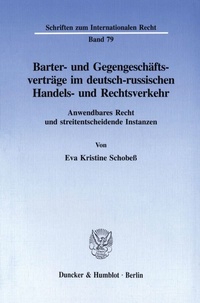 Abbildung von: Barter- und Gegengeschäftsverträge im deutsch-russischen Handels- und Rechtsverkehr. - fibre