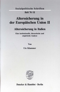Abbildung von: Alterssicherung in der Europäischen Union II. - fibre