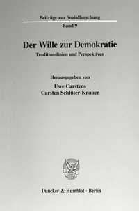 Abbildung von: Der Wille zur Demokratie. - fibre