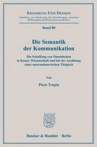 Abbildung von: Die Semantik der Kommunikation. - fibre