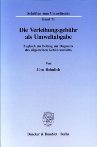 Abbildung von: Die Verleihungsgebühr als Umweltabgabe. - fibre