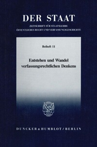 Abbildung von: Entstehen und Wandel verfassungsrechtlichen Denkens. - fibre