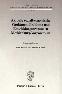 Abbildung von: Aktuelle sozialökonomische Strukturen, Probleme und Entwicklungsprozesse in Mecklenburg-Vorpommern. - fibre