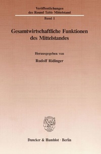 Abbildung von: Gesamtwirtschaftliche Funktionen des Mittelstandes. - fibre
