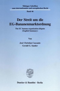 Abbildung von: Der Streit um die EG-Bananenmarktordnung. - fibre