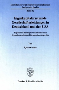 Abbildung von: Eigenkapitalersetzende Gesellschafterleistungen in Deutschland und den USA. - fibre