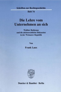 Abbildung von: Die Lehre vom Unternehmen an sich. - fibre