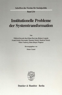 Abbildung von: Institutionelle Probleme der Systemtransformation. - Duncker & Humblot