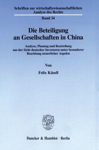 Abbildung von: Die Beteiligung an Gesellschaften in China. - fibre