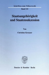Abbildung von: Staatsangehörigkeit und Staatensukzession. - fibre