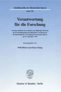 Abbildung von: Verantwortung für die Forschung. - fibre