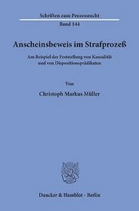 Abbildung von: Anscheinsbeweis im Strafprozeß - fibre