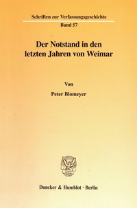 Abbildung von: Der Notstand in den letzten Jahren von Weimar. - fibre