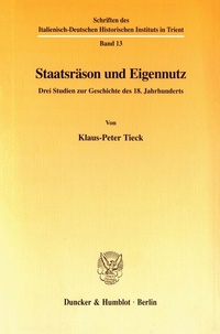 Abbildung von: Staatsräson und Eigennutz. - fibre