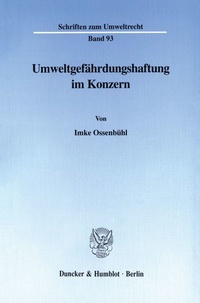 Abbildung von: Umweltgefährdungshaftung im Konzern. - fibre