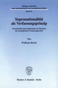 Abbildung von: Supranationalität als Verfassungsprinzip. - fibre