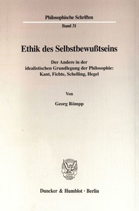 Abbildung von: Ethik des Selbstbewußtseins. - fibre