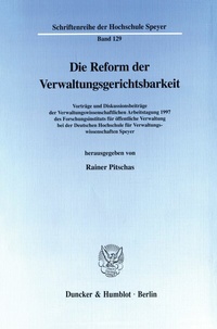 Abbildung von: Die Reform der Verwaltungsgerichtsbarkeit. - fibre