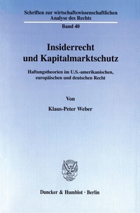 Abbildung von: Insiderrecht und Kapitalmarktschutz. - fibre
