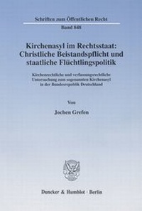 Abbildung von: Kirchenasyl im Rechtsstaat: Christliche Beistandspflicht und staatliche Flüchtlingspolitik. - fibre